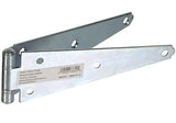 Hardware Essentials 851672 Heavy Duty Steel Strap Hinges Zinc 8-Inch