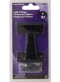 Hardware Essentials 851681 Steel Light T-Hinges Black 3-Inch, 2 Pack