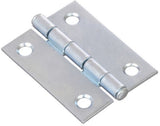 Hillman 851722 2 in. Lights Narrow Hinge Fixed Pin, Zinc Plated