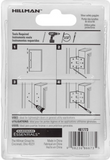 Hardware Essentials Cd-Light Narrow Hinge Fixed Pin 2.5In Zinc