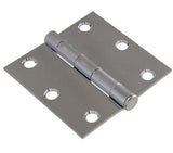 Hardware Essentials 851743 General Purpose Hinges with Fixed Pin Zinc 3-1/2"