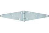 Hardware Essentials 851942 Heavy Duty Steel Strap Hinges Zinc 6-Inch