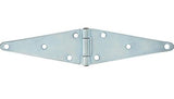 Hardware Essentials 851942 Heavy Duty Steel Strap Hinges Zinc 6-Inch