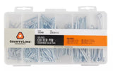 CountyLine Stainless Steel Extended Prong Hairpin Cotter Pin Assortment, 420-pcs
