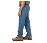 Blue Mountain FMB-1501 Men's Mid-Rise Denim 5-Pocket Jeans, Medium Wash, S38x32