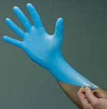 Cotran 87-503 Sharplex Powder Latex Free Nitrile Gloves 100-Pack Light Blue, M