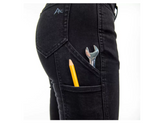 Ridgecut YLB-4045 Women's Skinny Fit Mid-Rise Flex Denim 5-Pocket Jeans, Size 12