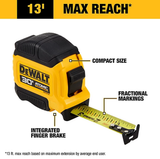 DeWALT DWHT38130S Atomic Compact Fractional Markings Tape Measure 1-1/4" x 30 ft