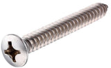 Hillman 881885 Stainless Oval-head Phillips Sheet Metal Screw #6 x 3/4" 2 Pack