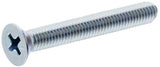 Hillman 884094 Flat-head Phillips Machine Screws M6-1.00 x 25mm Metric 2 Pack