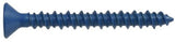 Hillman 8973 Flat-Head Phillip Concrete Screw Anchor 3/16" x1-1/4" Blue