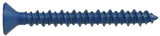 Hillman 8975  Flat-Head Phillip Concrete Screw Anchor 3/16" x2-1/4" Blue