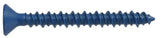 Hillman 8982 Flat-Head Phillip Concrete Screw Anchor 1/4" x 2-3/4" Blue