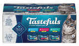 Blue Buffalo Tastefuls 803488 All Life Stages Wet Cat Food Variety pk., 3 oz., 12 Cans