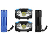 JobSmart TSC17-22CL12 100-Lumen LED Flashlight & Headlamp Set with Battery, 4 pc