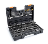 GearWrench GW72SCBMTS Metric/SAE 1/4" & 3/8" Drive Mechanic Hand Tool Set 121 pc