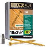 Hillman 48421 10 x 3-1/2 in. Deck Plus Star-Drive Ceramic Steel Screws - 1 lb.