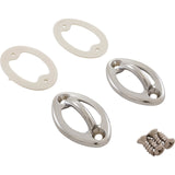 Permacast PI-76 Flat Oval Rope Eye For Vinyl Liners Bronze Chrome Plated