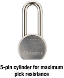 Master Lock 930DLHPF Solid Steel Padlocks 7/16 inch Diameter Shackle Gray