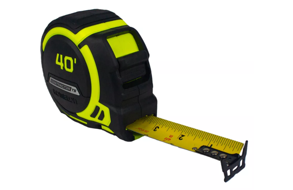 Komelon 93440T 40 ft. Contractor TS Tape Measure, Steel Material