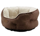 Retriever 23SRTC04 High-Wall Cuddler Pet Bed, 18" Small, Brown/Cream