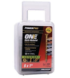 Hillman 116822 Power Pro One Flat Head Bronze Multi-Material Screws #6 x 1"