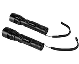 JobSmart BMFL2377 500-Lumen Aluminum LED Flashlights Black 2-Pack, 8.66" Length