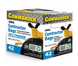 Commander COMMANDER 42-32 4MIL 42 gal. Contractor Bags with Flaps, 4mm, 32 ct.