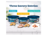 Blue Buffalo Tastefuls 803487 Adult Pate Wet Cat Food Variety pk., 5.5 oz., 12 Cans