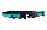 Retriever 15422 Q AQB18 Polyester Adjustable Soft Dog Collar, Aqua/Black, 26 in.