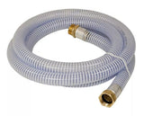 Abbott Rubber 1241-1000-10 PVC Water Suction 1 in. x 10 ft. Transfer Hose, White