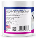 Angels' Eyes AEGTSW100 Gentle Tear Stain Remover Wipes for Dogs, 100 ct.