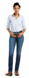 Ariat 10036814 Women's Perfect Rise Abby Straight Leg Jean Size 32 Reg Mackenzie