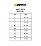 Berne FRK11NV Men's Long-Sleeve Flame-Resistant Crew Neck T-Shirt, Navy, Medium