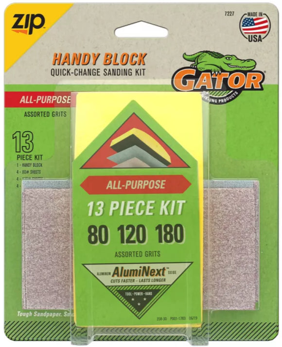 Big Gator Tools 7227 Gator Handy Block Quick-Change Sanding Kit – Below ...