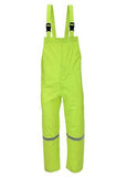 Blue Mountain Unisex Polyester Hi Vis Green Rainsuit Jacket and Bib Set, Large