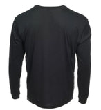 Blue Mountain YMK-1072 Men's Jersey Crew Neck Long-Sleeve T-Shirt/Black/3XL