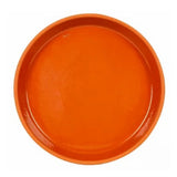 Border Concepts 801687 Water-resistant Terra Cotta Glazed Saucer, 5 in.