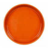 Border Concepts 801688 Water-resistant Terra Cotta Glazed Saucer, 5.5 in.