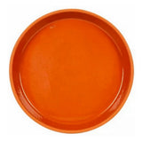 Border Concepts 801690 Water-resistant Terra Cotta Glazed Saucer, 8.75 in.