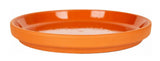 Border Concepts 801690 Water-resistant Terra Cotta Glazed Saucer, 8.75 in.