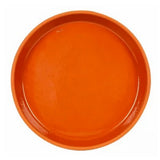 Border Concepts 801691 Water-resistant Terra Cotta Glazed Saucer, 9.5 in.