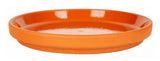 Border Concepts 801691 Water-resistant Terra Cotta Glazed Saucer, 9.5 in.