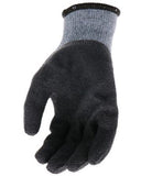 Boss B32041-L Unisex Textured Latex Grip Dip Work Gloves Gray XL 1 Pair