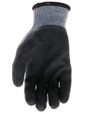 Boss B32041-L Unisex Textured Latex Grip Dip Work Gloves Gray XL 1 Pair