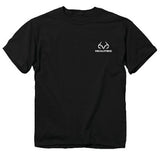 Buck Wear 8853 Men's RealTree Skull and Stripes T-Shirt Black - XL