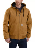 Carhartt 104050-BLK Loose Fit Washed Duck Insulated Active Men's  Jacket - Large