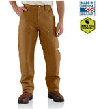 Carhartt B01BRN Men's Firm Duck Double-Front Utility Work Pants, C. Brown, S32X30