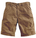 Carhartt B147DKH Men's Mid-Rise Canvas Work Shorts, Dark Khaki, Size 34