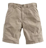 Carhartt B147DKH Men's Mid-Rise Canvas Work Shorts, Cotton, Tan - Size 42